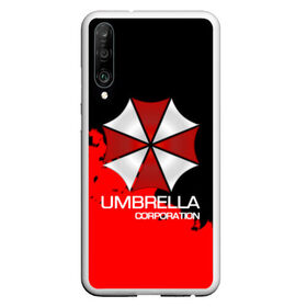 Чехол для Honor P30 с принтом UMBRELLA CORP в Петрозаводске, Силикон | Область печати: задняя сторона чехла, без боковых панелей | biohazard | biohazard 7 | crocodile | fang | game | hand | monster | new umbrella | resident evil | resident evil 7 | umbrella | umbrella corp | umbrella corporation | zombie | обитель