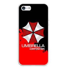 Чехол для iPhone 5/5S матовый с принтом UMBRELLA CORP в Петрозаводске, Силикон | Область печати: задняя сторона чехла, без боковых панелей | biohazard | biohazard 7 | crocodile | fang | game | hand | monster | new umbrella | resident evil | resident evil 7 | umbrella | umbrella corp | umbrella corporation | zombie | обитель