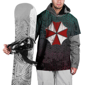 Накидка на куртку 3D с принтом Umbrella в Петрозаводске, 100% полиэстер |  | Тематика изображения на принте: umbrella | амбрела | вирус | зомби | корпорация амбрела | майки с логотипом амбрела