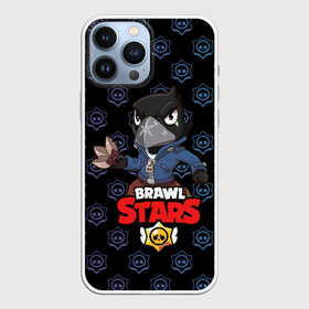 Чехол для iPhone 13 Pro Max с принтом BRAWL STARS CROW. в Петрозаводске,  |  | Тематика изображения на принте: bea | bibi | brawl stars | colt | crow | el brown | leon | leon shark | max | nita | sally leon | shark | акула | беа | берли | биби | бравл старс | браун | ворон | кольт | леон | леон акула | макс | нита | шелли