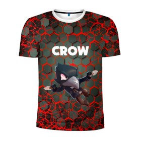 Мужская футболка 3D спортивная с принтом BRAWL STARS CROW. в Петрозаводске, 100% полиэстер с улучшенными характеристиками | приталенный силуэт, круглая горловина, широкие плечи, сужается к линии бедра | bea | bibi | brawl stars | colt | crow | el brown | leon | leon shark | max | nita | sally leon | shark | акула | беа | берли | биби | бравл старс | браун | ворон | кольт | леон | леон акула | макс | нита | шелли
