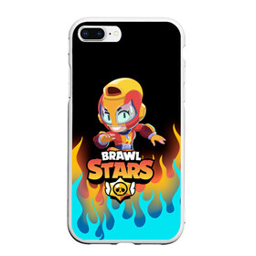 Чехол для iPhone 7Plus/8 Plus матовый с принтом BRAWL STARS MAX в Петрозаводске, Силикон | Область печати: задняя сторона чехла, без боковых панелей | bea | bibi | brawl stars | colt | crow | el brown | leon | leon shark | max | nita | sally leon | shark | акула | беа | берли | биби | бравл старс | браун | ворон | кольт | леон | леон акула | макс | нита | шелли