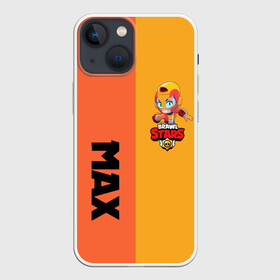 Чехол для iPhone 13 mini с принтом BRAWL STARS MAX. в Петрозаводске,  |  | bea | bibi | brawl stars | colt | crow | el brown | leon | leon shark | max | nita | sally leon | shark | акула | беа | берли | биби | бравл старс | браун | ворон | кольт | леон | леон акула | макс | нита | шелли