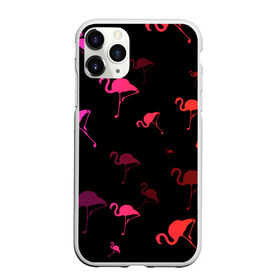 Чехол для iPhone 11 Pro Max матовый с принтом Фламинго в Петрозаводске, Силикон |  | минимализм | прикольные картинки | прикольные надписи | розовый фламинго | фламинго