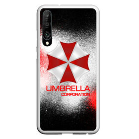 Чехол для Honor P30 с принтом UMBRELLA CORP в Петрозаводске, Силикон | Область печати: задняя сторона чехла, без боковых панелей | biohazard | biohazard 7 | crocodile | fang | game | hand | monster | new umbrella | resident evil | resident evil 7 | umbrella | umbrella corp | umbrella corporation | zombie | обитель