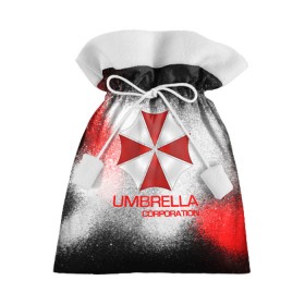 Подарочный 3D мешок с принтом UMBRELLA CORP в Петрозаводске, 100% полиэстер | Размер: 29*39 см | Тематика изображения на принте: biohazard | biohazard 7 | crocodile | fang | game | hand | monster | new umbrella | resident evil | resident evil 7 | umbrella | umbrella corp | umbrella corporation | zombie | обитель