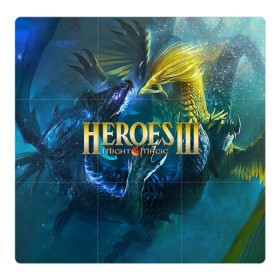 Магнитный плакат 3Х3 с принтом Heroes of Might and Magic в Петрозаводске, Полимерный материал с магнитным слоем | 9 деталей размером 9*9 см | game | heroes | heroes of might and magic | homm | might and magic | ubisoft | герои | герои меча | герои меча и магии | игра