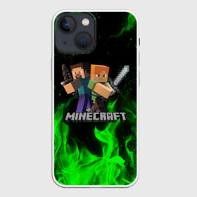 Чехол для iPhone 13 mini с принтом MINECRAFT в Петрозаводске,  |  | block | creeper | cube | minecraft | pixel | блок | геометрия | крафт | крипер | кубики | майнкрафт | пиксели