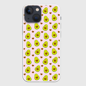 Чехол для iPhone 13 mini с принтом АВОКАДО в Петрозаводске,  |  | avocado | character | cute pictures | exotic | fruit | nut | vegan | vegetables | vegetarian | авокадо | веган | вегетарианец | милые картинки | овощи | орех | персонаж | фрукты | экзотика