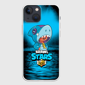 Чехол для iPhone 13 mini с принтом Brawl stars leon shark в Петрозаводске,  |  | bea | bib | brawl stars | crow | el brown | leon | max | nita | sally leon | shark | акула | биа | биби | бравл старс | ворон | игра | леон | макс | нита | оборотень | салли леон | сэлли леон | шарк | эл браун