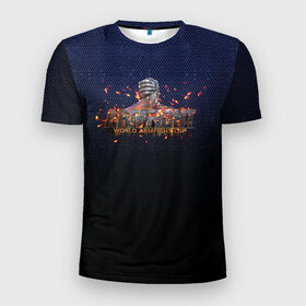 Мужская футболка 3D спортивная с принтом Armfight в Петрозаводске, 100% полиэстер с улучшенными характеристиками | приталенный силуэт, круглая горловина, широкие плечи, сужается к линии бедра | armfight | armwrestling | армрестлинг