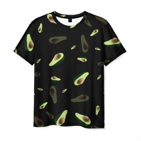 Мужская футболка 3D с принтом Авокадо в Петрозаводске, 100% полиэфир | прямой крой, круглый вырез горловины, длина до линии бедер | авокадо | веган | еда блогеров | мемы | минимализм | прикольные картинки | прикольные надписи | растение | смешное авокадо | фрукт