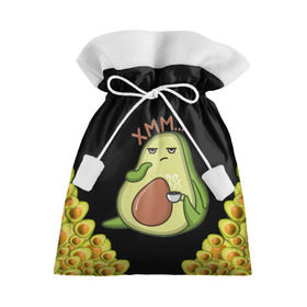 Подарочный 3D мешок с принтом Авокадо в Петрозаводске, 100% полиэстер | Размер: 29*39 см | Тематика изображения на принте: авокадо | веган | еда блогеров | мемы | минимализм | прикольные картинки | прикольные надписи | растение | смешное авокадо | фрукт