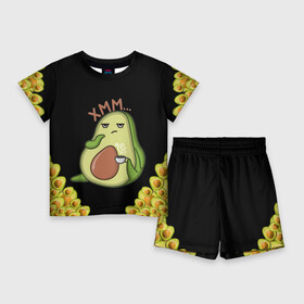 Детский костюм с шортами 3D с принтом Авокадо в Петрозаводске,  |  | авокадо | веган | еда блогеров | мемы | минимализм | прикольные картинки | прикольные надписи | растение | смешное авокадо | фрукт