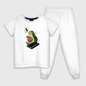 Детская пижама хлопок с принтом Авокадо в Петрозаводске, 100% хлопок |  брюки и футболка прямого кроя, без карманов, на брюках мягкая резинка на поясе и по низу штанин
 | авокадо | веган | еда блогеров | мемы | минимализм | прикольные картинки | прикольные надписи | растение | смешное авокадо | фрукт