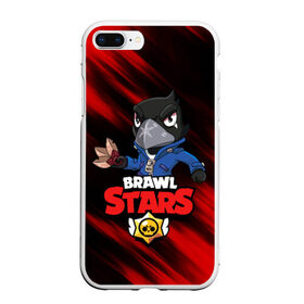 Чехол для iPhone 7Plus/8 Plus матовый с принтом BRAWL STARS в Петрозаводске, Силикон | Область печати: задняя сторона чехла, без боковых панелей | bibi | brawl stars | crow | el brown | leon | leon shark | max | sally leon | shark | stars | werewolf | акула | биби | ворон | леон | оборотень