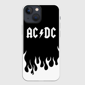 Чехол для iPhone 13 mini с принтом AC DC в Петрозаводске,  |  | ac | ac dc | dc | music | rock | музыка | рок