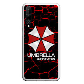 Чехол для Honor P30 с принтом UMBRELLA CORP в Петрозаводске, Силикон | Область печати: задняя сторона чехла, без боковых панелей | biohazard | biohazard 7 | crocodile | fang | game | hand | monster | new umbrella | resident evil | resident evil 7 | umbrella | umbrella corp | umbrella corporation | zombie | обитель