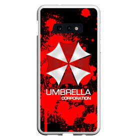 Чехол для Samsung S10E с принтом UMBRELLA CORP в Петрозаводске, Силикон | Область печати: задняя сторона чехла, без боковых панелей | biohazard | biohazard 7 | crocodile | fang | game | hand | monster | new umbrella | resident evil | resident evil 7 | umbrella | umbrella corp | umbrella corporation | zombie | обитель