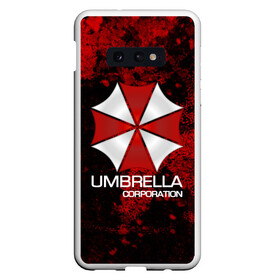 Чехол для Samsung S10E с принтом UMBRELLA CORP в Петрозаводске, Силикон | Область печати: задняя сторона чехла, без боковых панелей | biohazard | biohazard 7 | crocodile | fang | game | hand | monster | new umbrella | resident evil | resident evil 7 | umbrella | umbrella corp | umbrella corporation | zombie | обитель