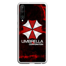 Чехол для Honor P30 с принтом UMBRELLA CORP в Петрозаводске, Силикон | Область печати: задняя сторона чехла, без боковых панелей | biohazard | biohazard 7 | crocodile | fang | game | hand | monster | new umbrella | resident evil | resident evil 7 | umbrella | umbrella corp | umbrella corporation | zombie | обитель