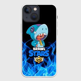 Чехол для iPhone 13 mini с принтом BRAWL STARS LEON. в Петрозаводске,  |  | bea | bib | brawl stars | crow | el brown | leon | max | nita | sally leon | shark | акула | биа | биби | бравл старс | ворон | игра | леон | макс | нита | оборотень | салли леон | сэлли леон | шарк | эл браун