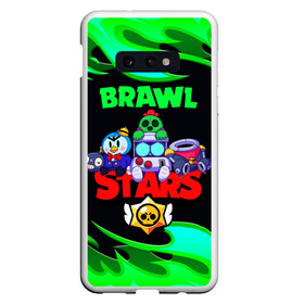 Чехол для Samsung S10E с принтом BRAWL STARS Пламя в Петрозаводске, Силикон | Область печати: задняя сторона чехла, без боковых панелей | 8 | 8bit | bit | brawl | brawlstars | crow | leon | leonskin | max | mr p | sally | virus | бит | бравл | игра | леон | макс | молнии | мультик | пламя | старc | старз