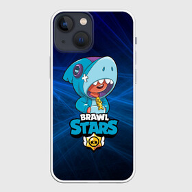 Чехол для iPhone 13 mini с принтом Brawl stars leon shark в Петрозаводске,  |  | bea | bib | brawl stars | crow | el brown | leon | max | nita | sally leon | shark | акула | биа | биби | бравл старс | ворон | игра | леон | макс | нита | оборотень | салли леон | сэлли леон | шарк | эл браун