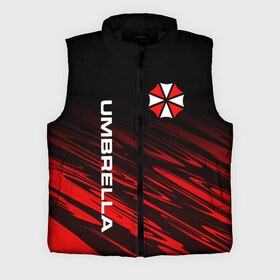 Мужской жилет утепленный 3D с принтом UMBRELLA CORPORATION. в Петрозаводске,  |  | corp | corporation | resident evil | umbrella | umbrella corporation | зомби апокалипсис | зонт | игра