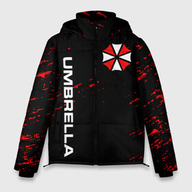 Мужская зимняя куртка 3D с принтом UMBRELLA CORPORATION в Петрозаводске, верх — 100% полиэстер; подкладка — 100% полиэстер; утеплитель — 100% полиэстер | длина ниже бедра, свободный силуэт Оверсайз. Есть воротник-стойка, отстегивающийся капюшон и ветрозащитная планка. 

Боковые карманы с листочкой на кнопках и внутренний карман на молнии. | corp | corporation | resident evil | umbrella | umbrella corporation | зомби апокалипсис | зонт | игра