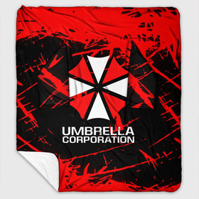 Плед с рукавами с принтом UMBRELLA CORPORATION в Петрозаводске, 100% полиэстер | Закругленные углы, все края обработаны. Ткань не мнется и не растягивается. Размер 170*145 | corp | corporation | resident evil | umbrella | umbrella corporation | зомби апокалипсис | зонт | игра