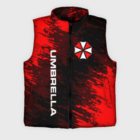 Мужской жилет утепленный 3D с принтом UMBRELLA CORPORATION. в Петрозаводске,  |  | corp | corporation | resident evil | umbrella | umbrella corporation | зомби апокалипсис | зонт | игра