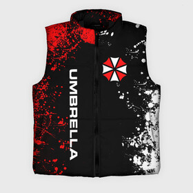 Мужской жилет утепленный 3D с принтом UMBRELLA CORPORATION. в Петрозаводске,  |  | corp | corporation | resident evil | umbrella | umbrella corporation | зомби апокалипсис | зонт | игра