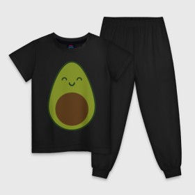 Детская пижама хлопок с принтом Авокадо (+спина) в Петрозаводске, 100% хлопок |  брюки и футболка прямого кроя, без карманов, на брюках мягкая резинка на поясе и по низу штанин
 | Тематика изображения на принте: avocado | vegan | vegetarian | авокадо | веган | вегетарианство