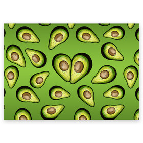 Поздравительная открытка с принтом Люблю авокадо в Петрозаводске, 100% бумага | плотность бумаги 280 г/м2, матовая, на обратной стороне линовка и место для марки
 | food | green | vegetarian | вегетарианец | влюбленность | влюбленные | вместе навсегда | девушке | здоровый | здоровый образ жизни | зелень | кружка | любимая | любимый | люблю | май | натуральный