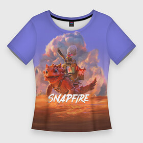 Женская футболка 3D Slim с принтом Snapfire в Петрозаводске,  |  | dota2 | snapfire | снэпфаер | снэпфайер
