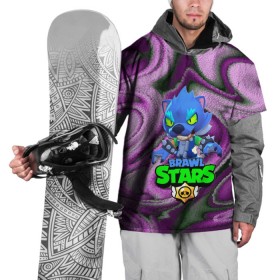 Накидка на куртку 3D с принтом brawl stars в Петрозаводске, 100% полиэстер |  | best leon | brawl stars | акула | бравл старс | леон | оборотень