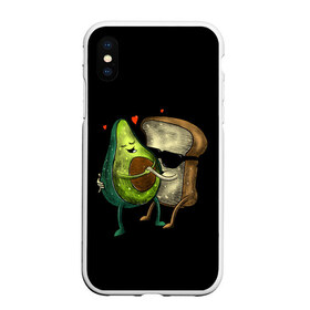 Чехол для iPhone XS Max матовый с принтом Love в Петрозаводске, Силикон | Область печати: задняя сторона чехла, без боковых панелей | avocado | avocato | avogato | cat | cats | авокадо | авокато | авокот | картинка | картинки | кот | коте | котэ | прикольная | прикольные