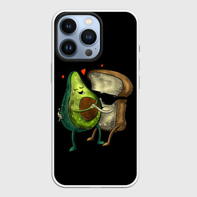 Чехол для iPhone 13 Pro с принтом Love в Петрозаводске,  |  | Тематика изображения на принте: avocado | avocato | avogato | cat | cats | авокадо | авокато | авокот | картинка | картинки | кот | коте | котэ | прикольная | прикольные