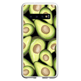Чехол для Samsung Galaxy S10 с принтом Avocado background в Петрозаводске, Силикон | Область печати: задняя сторона чехла, без боковых панелей | Тематика изображения на принте: food | green | vegan | vegetarian | веган | вегетарианец | диета | здоровое питание | здоровый | здоровый образ жизни | зеленый | зож | кружка | майка | натуральный | овощи | платье | плед | подушка | полезный