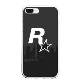 Чехол для iPhone 7Plus/8 Plus матовый с принтом ROCKSTAR в Петрозаводске, Силикон | Область печати: задняя сторона чехла, без боковых панелей | grand theft auto 2 | grand theft auto 3 | grand theft auto v | grand theft auto: san andreas | grand theft auto: vice city | gta 1 | gta 2 | gta 3 | gta 4 | gta 5 | gta online | gta v | город | игры