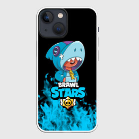 Чехол для iPhone 13 mini с принтом Brawl stars leon shark в Петрозаводске,  |  | bea | bib | brawl stars | crow | el brown | leon | max | nita | sally leon | shark | акула | биа | биби | бравл старс | ворон | игра | леон | макс | нита | оборотень | салли леон | сэлли леон | шарк | эл браун