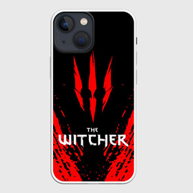 Чехол для iPhone 13 mini с принтом THE WITCHER. в Петрозаводске,  |  | geralt | the witcher | the witcher wild hunt | witcher | ведьмак | ведьмак 3 | геральт | сериал