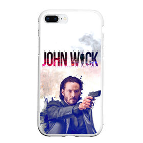 Чехол для iPhone 7Plus/8 Plus матовый с принтом John Wick в Петрозаводске, Силикон | Область печати: задняя сторона чехла, без боковых панелей | john wick | keanu reeves | боевик | джон уик | киану ривз | кино | пистолет | фильм