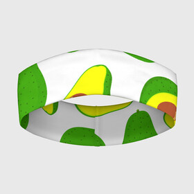 Повязка на голову 3D с принтом АВОКАДО в Петрозаводске,  |  | ovakado | авокадо | фрукты