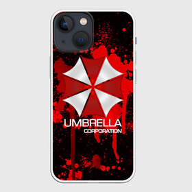 Чехол для iPhone 13 mini с принтом UMBRELLA CORP в Петрозаводске,  |  | biohazard | biohazard 7 | crocodile | fang | game | hand | monster | new umbrella | resident evil | resident evil 7 | umbrella | umbrella corp | umbrella corporation | zombie | обитель