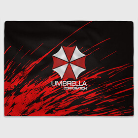 Плед 3D с принтом UMBRELLA CORP в Петрозаводске, 100% полиэстер | закругленные углы, все края обработаны. Ткань не мнется и не растягивается | biohazard | biohazard 7 | crocodile | fang | game | hand | monster | new umbrella | resident evil | resident evil 7 | umbrella | umbrella corp | umbrella corporation | zombie | обитель