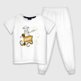 Детская пижама хлопок с принтом Dobby в Петрозаводске, 100% хлопок |  брюки и футболка прямого кроя, без карманов, на брюках мягкая резинка на поясе и по низу штанин
 | vdgerir | гарри поттер | гриффиндор | дамблдор | добби | слизерин | хогвартс