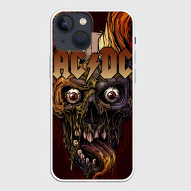 Чехол для iPhone 13 mini с принтом AC DC в Петрозаводске,  |  | ac dc | acdc | back in black | columbia | epic | force | guitar | pop | rock | vevo | ангус | блюз | рок | хард | янг