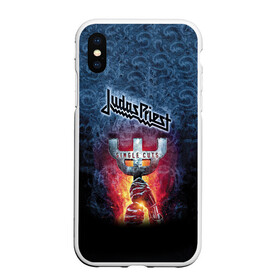 Чехол для iPhone XS Max матовый с принтом Judas priest в Петрозаводске, Силикон | Область печати: задняя сторона чехла, без боковых панелей | heavy metal | judas | judas priest | metal | priest | гленн типтон | грув метал | йен хилл | ричи фолкнер | роб хэлфорд | скотт трэвис | хард рок | хеви метал